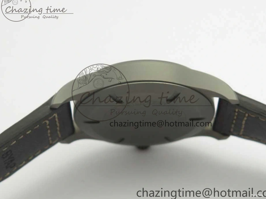 MIROTIME 0310 SmartChoice Mark XVIII IW327006 Titanium M+F 1:1 Best Edition Black Dial on Brown Leather Strap A 7145